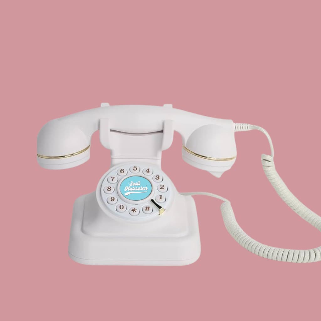 İvory klasik retro telefon